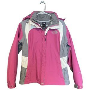 The North Face Hyvent 3 In 1 Jacket Pink Womens Medium TNF